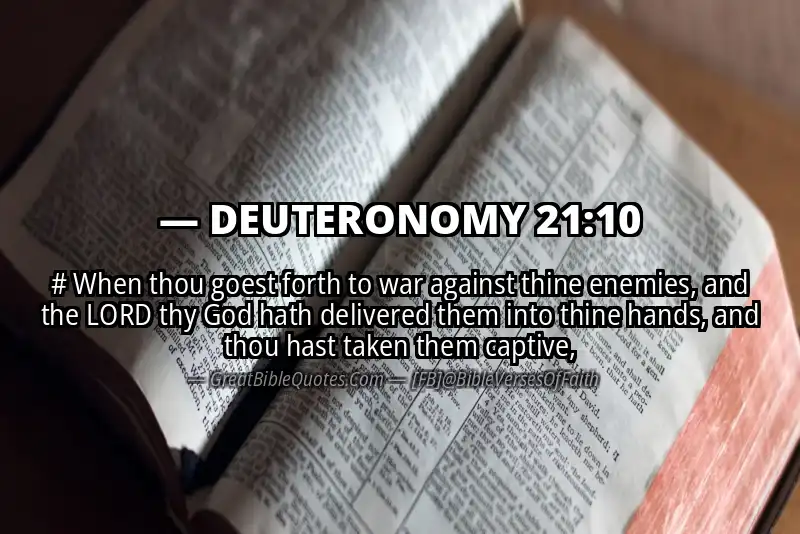 DEUTERONOMY 21:10 Verse