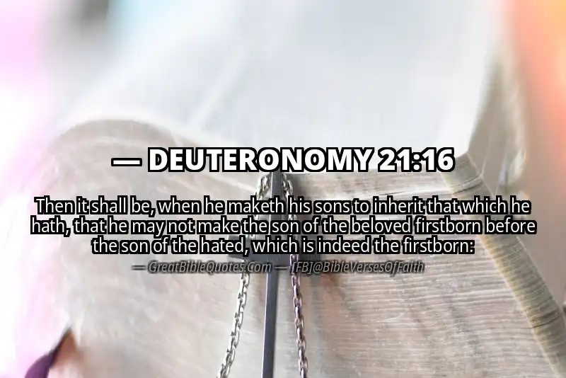 DEUTERONOMY 21:16 Verse