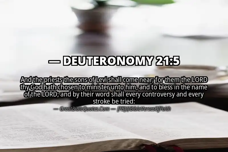 DEUTERONOMY 21:5 Verse