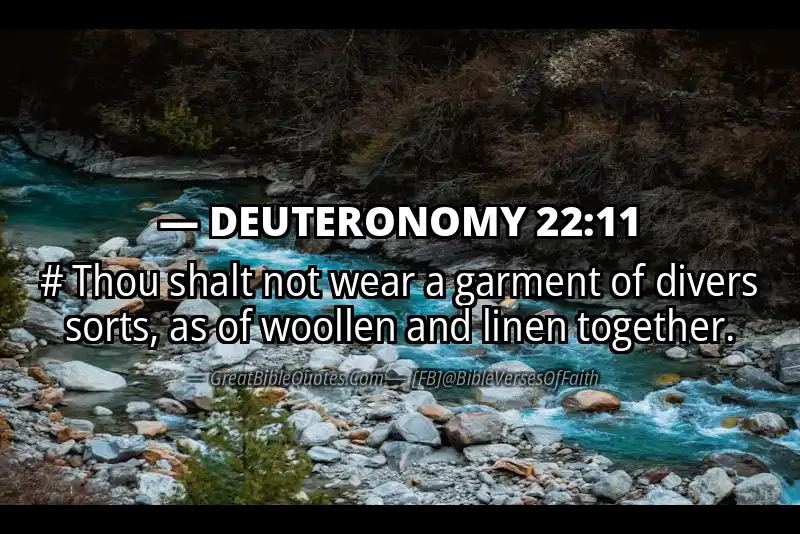 DEUTERONOMY 22:11 Verse
