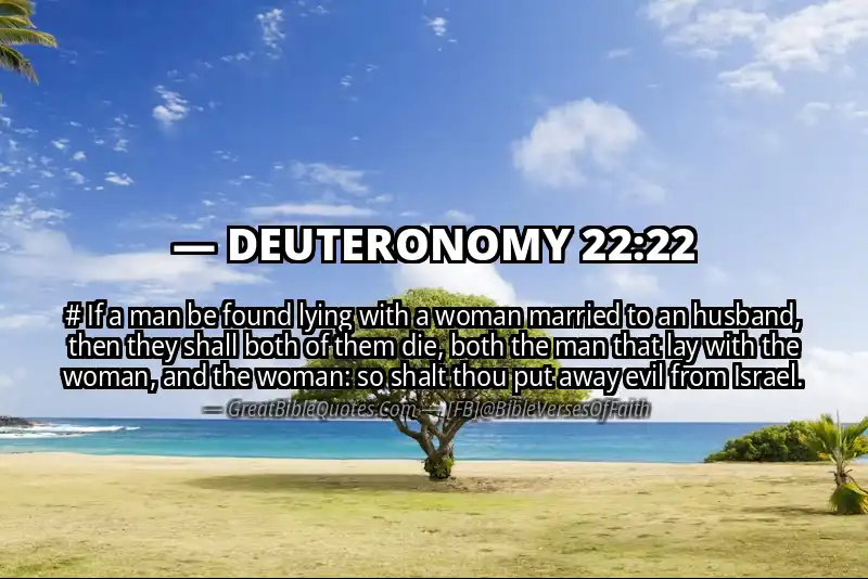 DEUTERONOMY 22:22 Verse