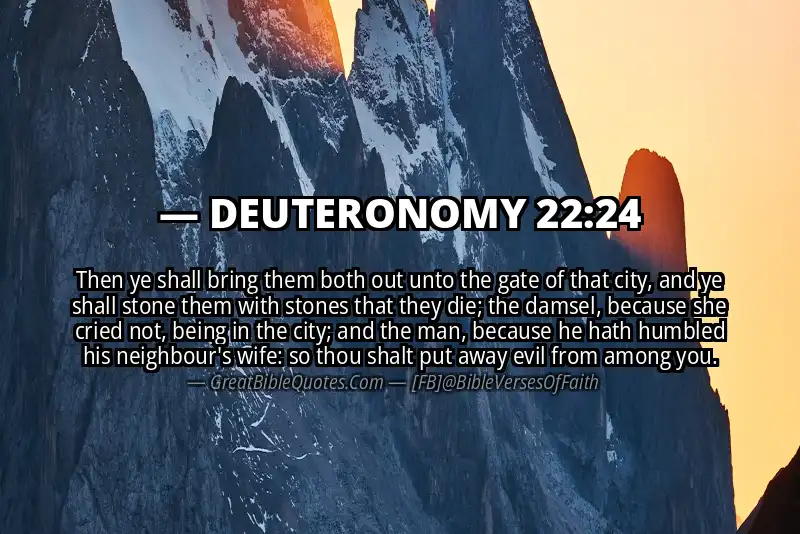 DEUTERONOMY 22:24 Verse