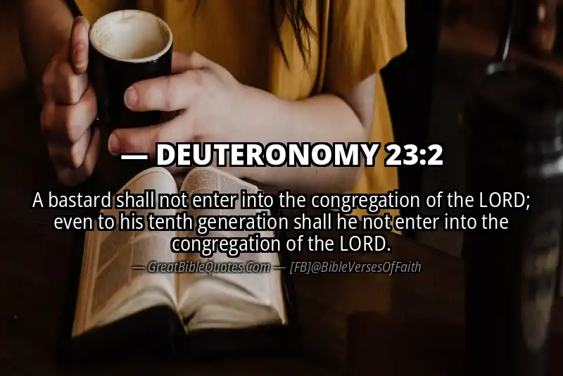 DEUTERONOMY 23:2 Verse
