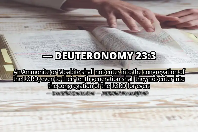 DEUTERONOMY 23:3 Verse