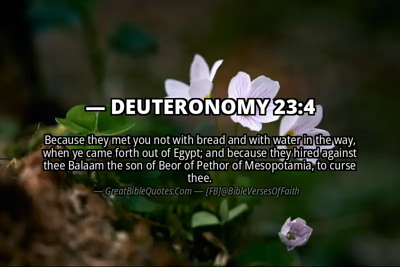 DEUTERONOMY 23:4 Verse