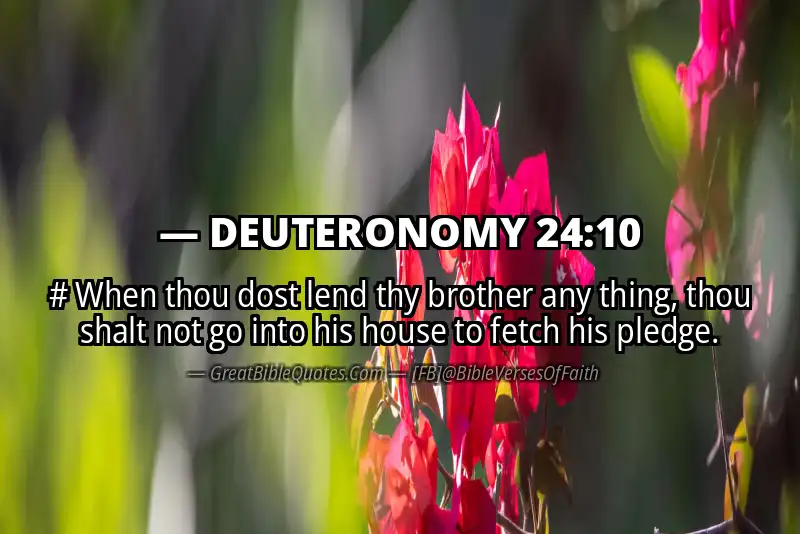 DEUTERONOMY 24:10 Verse