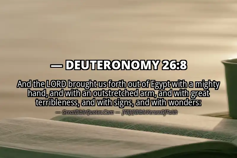 DEUTERONOMY 26:8 Verse