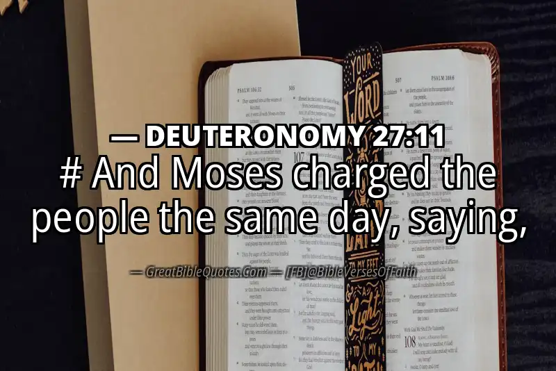 DEUTERONOMY 27:11 Verse
