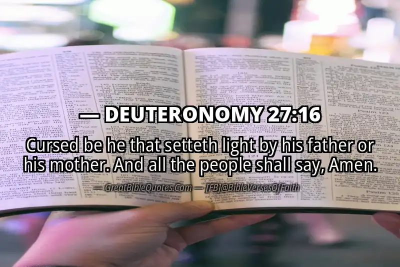 DEUTERONOMY 27:16 Verse