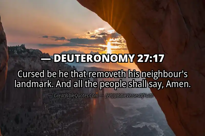 DEUTERONOMY 27:17 Verse