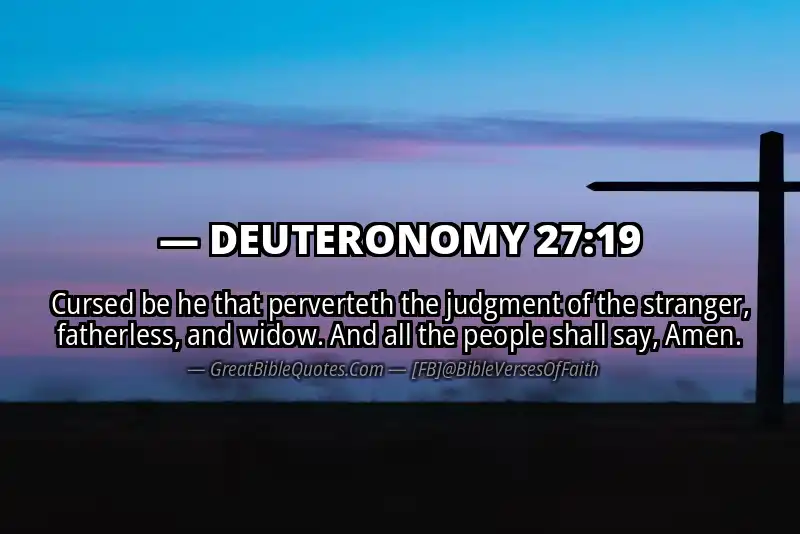 DEUTERONOMY 27:19 Verse Image