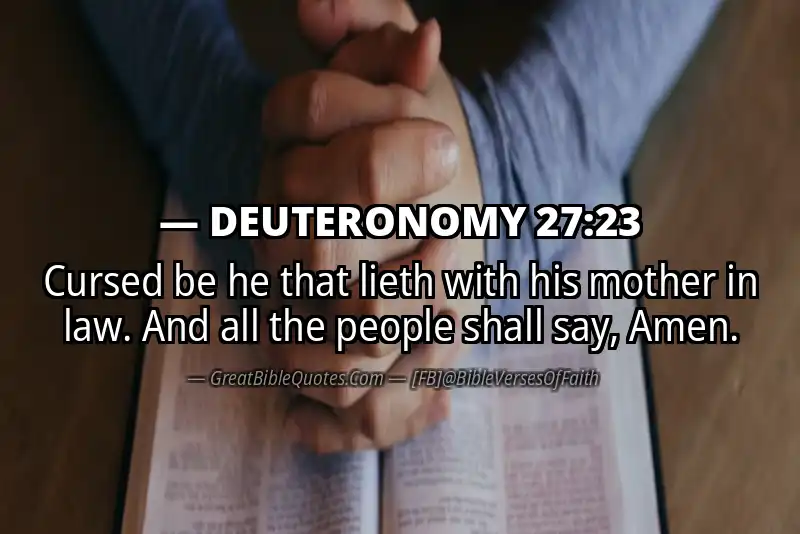 DEUTERONOMY 27:23 Verse