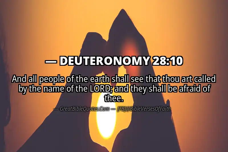 DEUTERONOMY 28:10 Verse