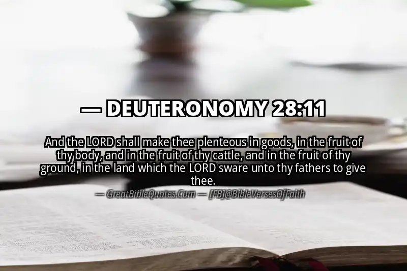DEUTERONOMY 28:11 Verse