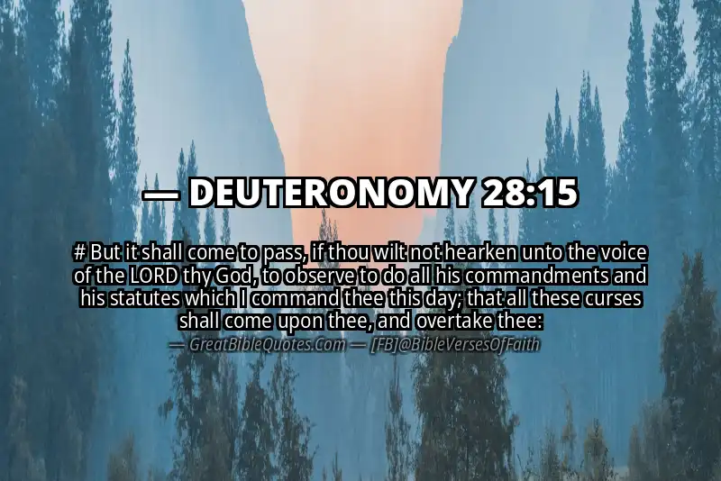 DEUTERONOMY 28:15 Verse