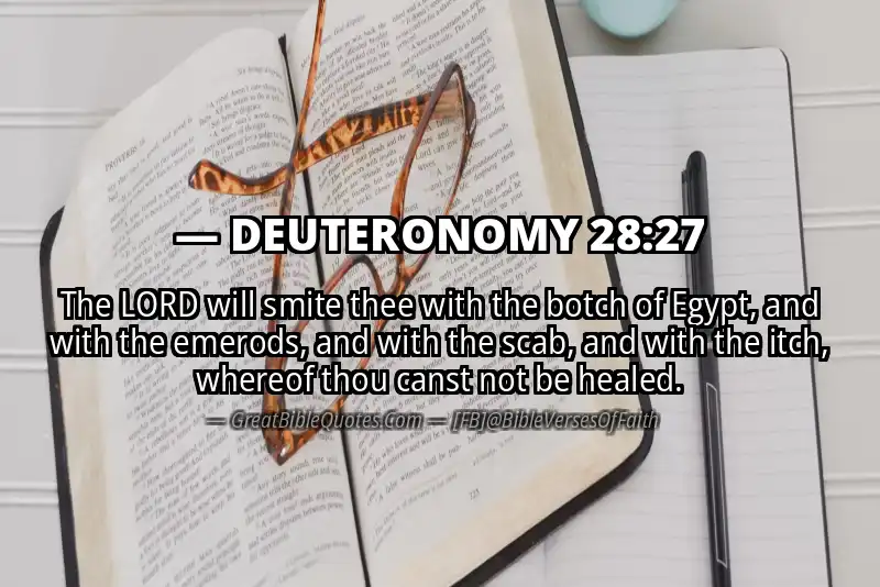 DEUTERONOMY 28:27 Verse Image