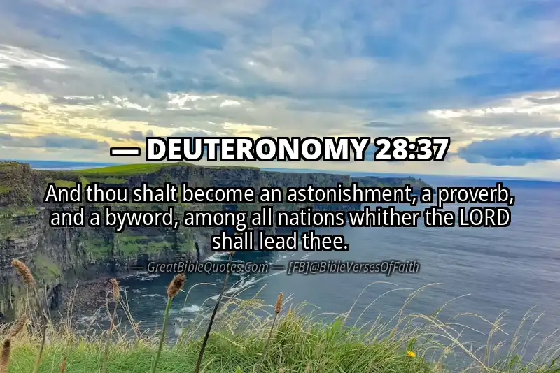 DEUTERONOMY 28:37 Verse