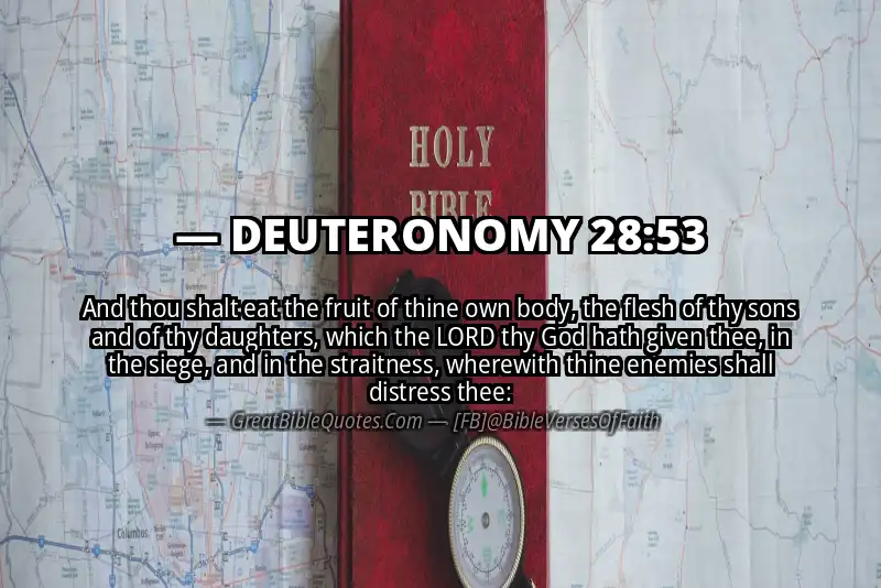 DEUTERONOMY 28:53 Verse