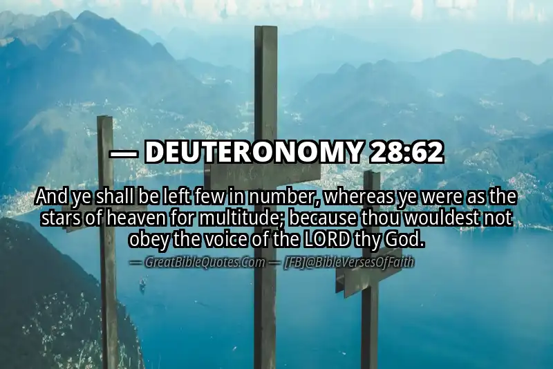 DEUTERONOMY 28:62 Verse