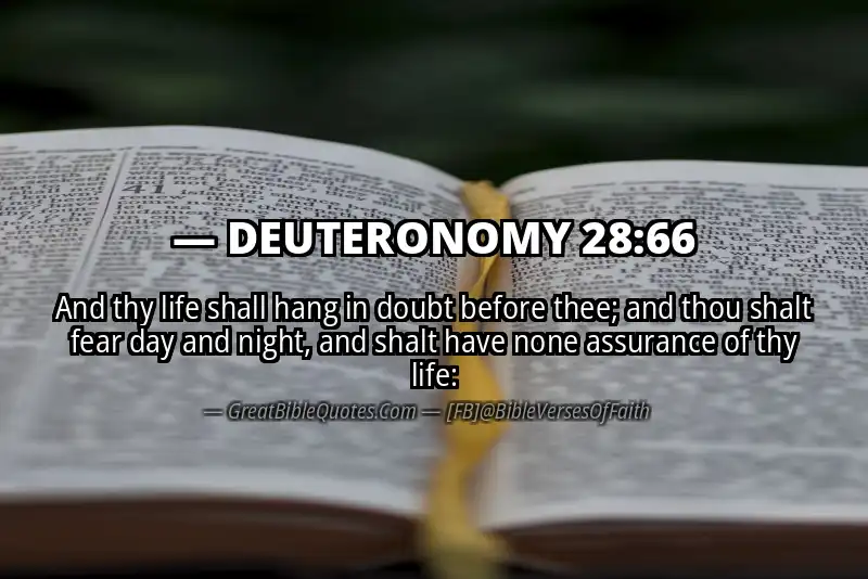 DEUTERONOMY 28:66 Verse