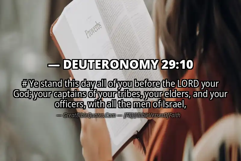 DEUTERONOMY 29:10 Verse