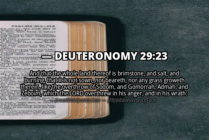 DEUTERONOMY 29:23 Verse