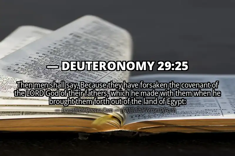 DEUTERONOMY 29:25 Verse