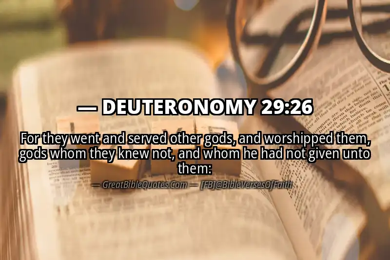 DEUTERONOMY 29:26 Verse