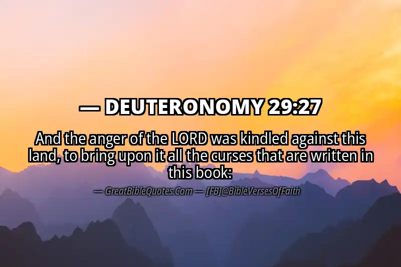 DEUTERONOMY 29:27 Verse
