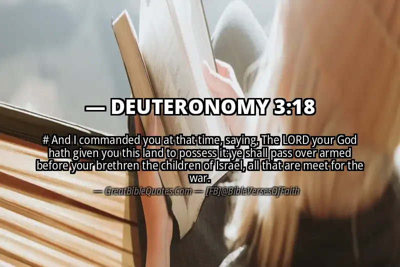 Bible verse: DEUTERONOMY 3:18 Image