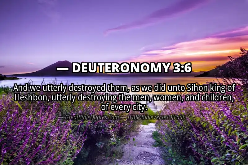 DEUTERONOMY 3:6 Verse