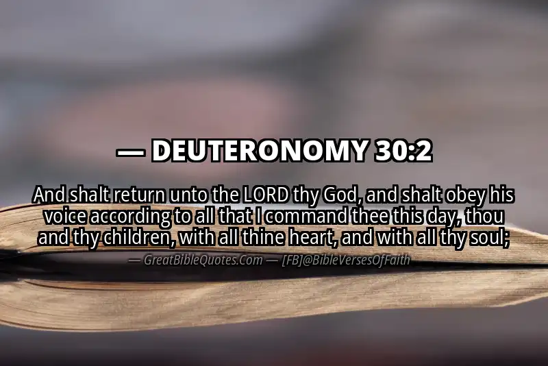 DEUTERONOMY 30:2 Verse Image