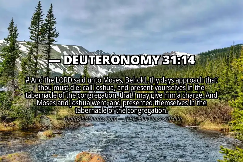 DEUTERONOMY 31:14 Verse