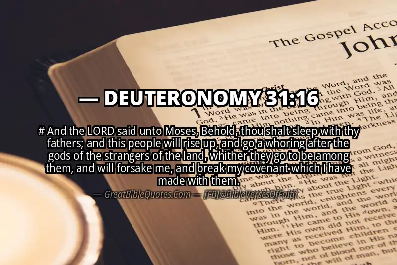 DEUTERONOMY 31:16 Verse