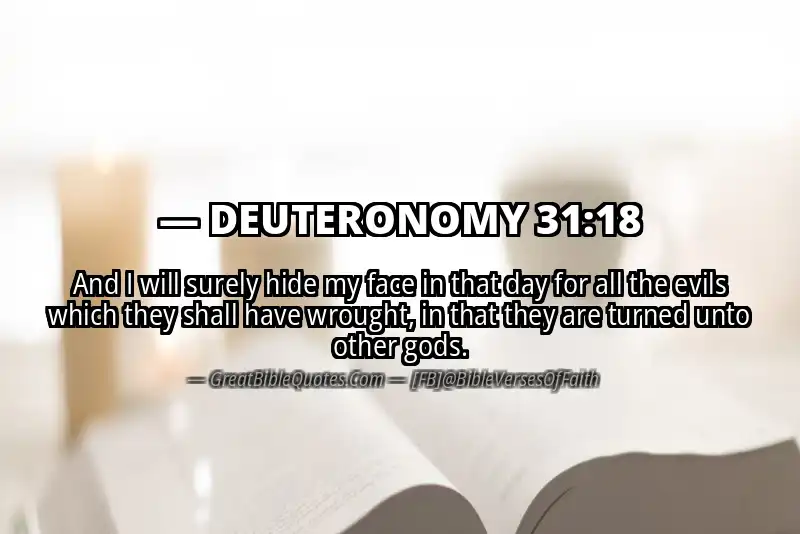 DEUTERONOMY 31:18 Verse