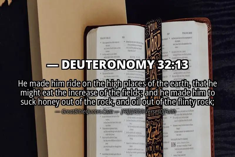 DEUTERONOMY 32:13 Verse