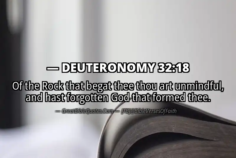 DEUTERONOMY 32:18 Verse