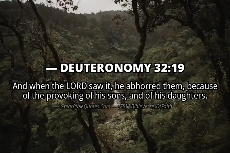 DEUTERONOMY 32:19 Verse