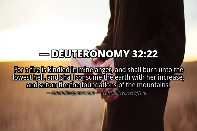 DEUTERONOMY 32:22 Verse Image