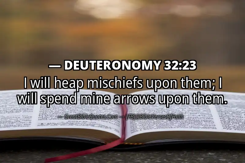 DEUTERONOMY 32:23 Verse