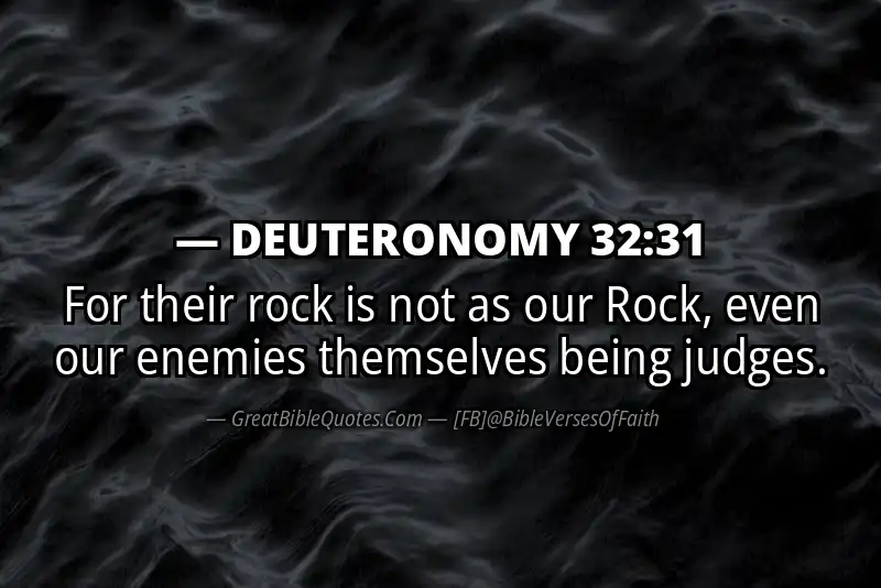 DEUTERONOMY 32:31 Verse