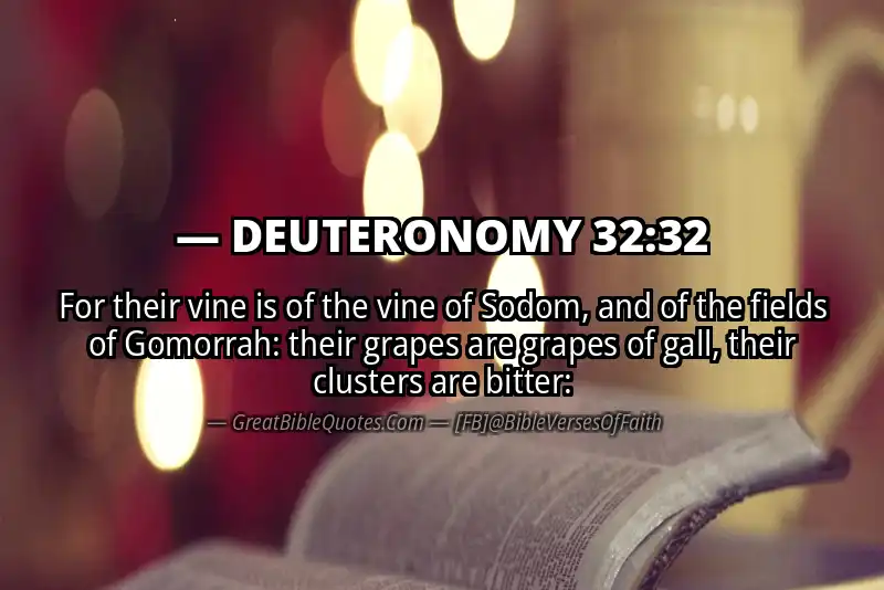 DEUTERONOMY 32:32 Verse