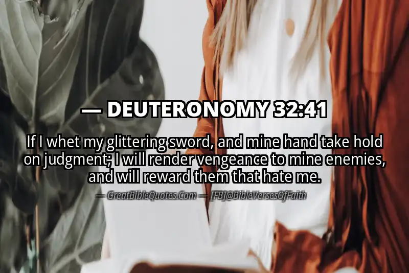 DEUTERONOMY 32:41 Verse