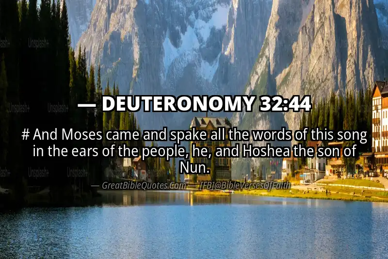 DEUTERONOMY 32:44 Verse