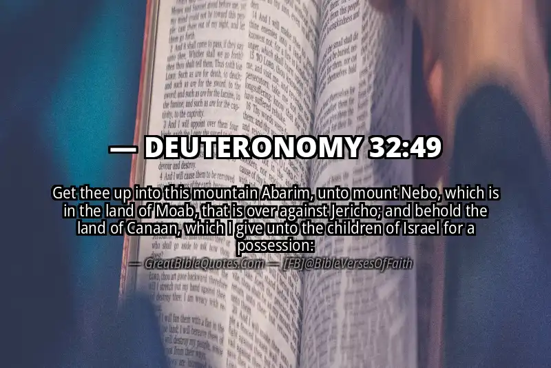 DEUTERONOMY 32:49 Verse