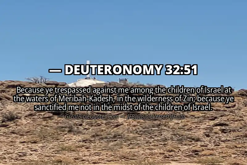 DEUTERONOMY 32:51 Verse