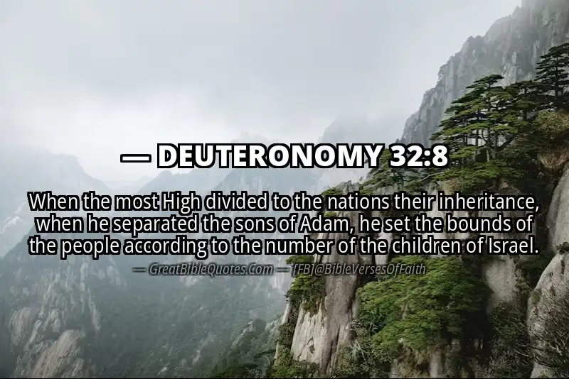 DEUTERONOMY 32:8 Verse