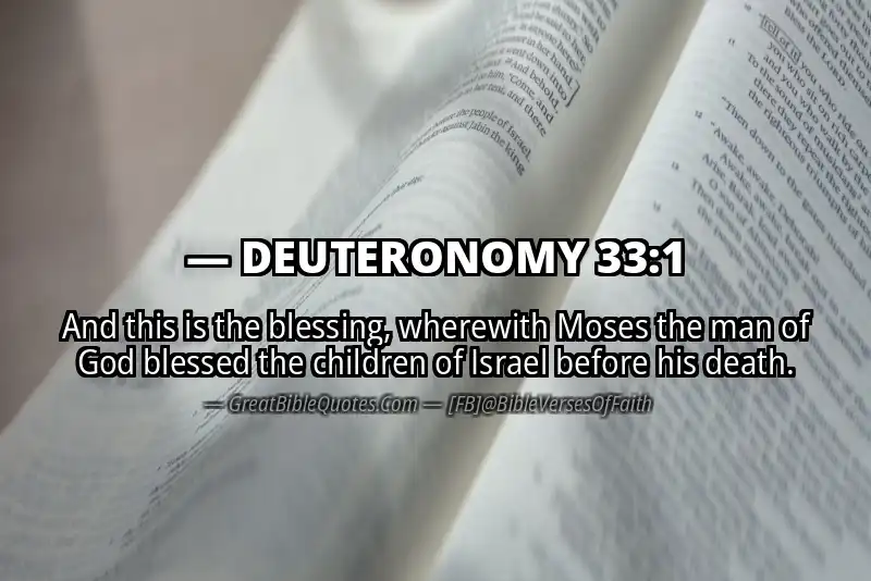 DEUTERONOMY 33:1 Verse