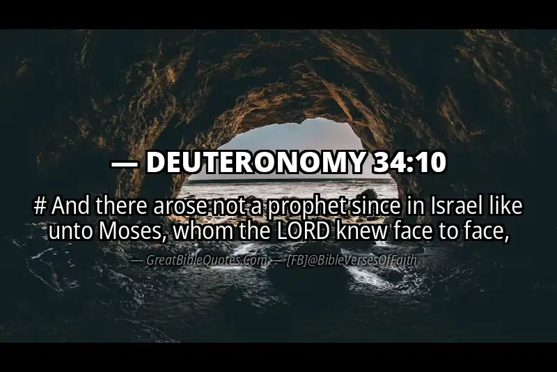 Bible verse: DEUTERONOMY 34:10 Image