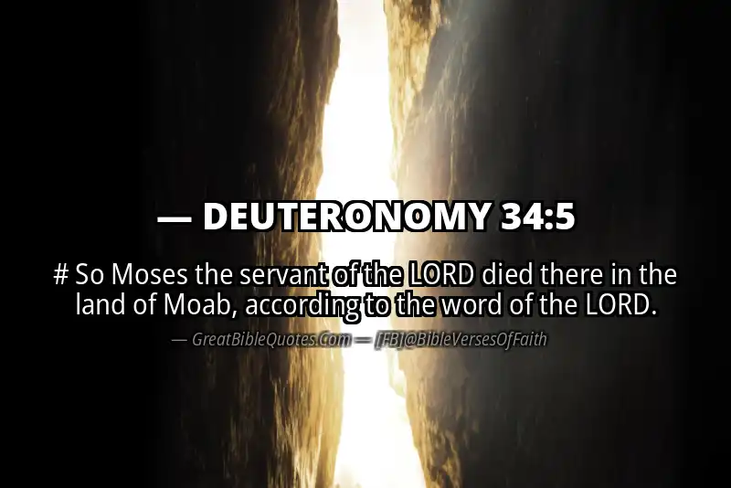 DEUTERONOMY 34:5 Verse